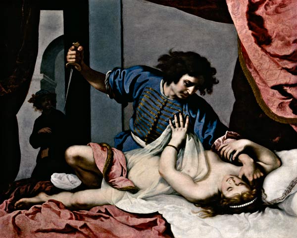 Tarquin and Lucretia (oil on canvas) de Felice Ficherelli