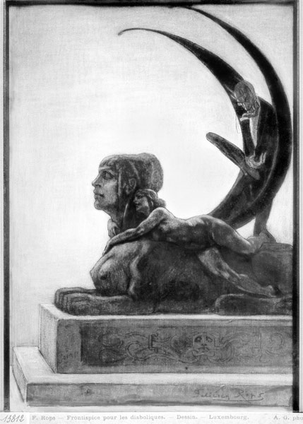 Sphinx, illustration from ''Les Diaboliques'' Jules Amedee Barbey d''Aurevilly (1808-89) 1874 de Felicien Rops