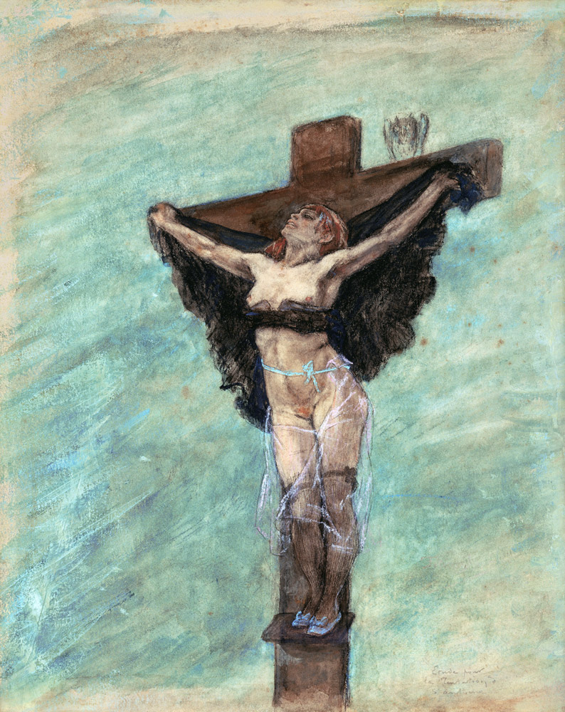 Study for The Temptation of St. Anthony de Felicien Rops