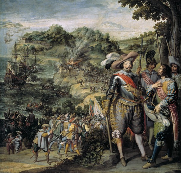 The capture of Saint Kitts by Don Faderique de Toledo de Felix Castello