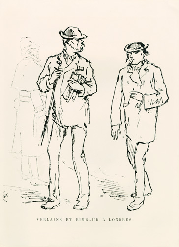 Paul Verlaine and Arthur Rimbaud in London de Felix Elie Regamey