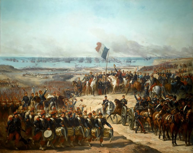 Disembarkation of the French Army at Eupatoria, 14 September 1854 de Felix-Joseph Barrias