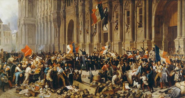 Lamartine rejects the red flag in 1848 de Felix Philippoteaux