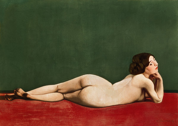 Nude Stretched out on a Piece of Cloth de Felix Vallotton
