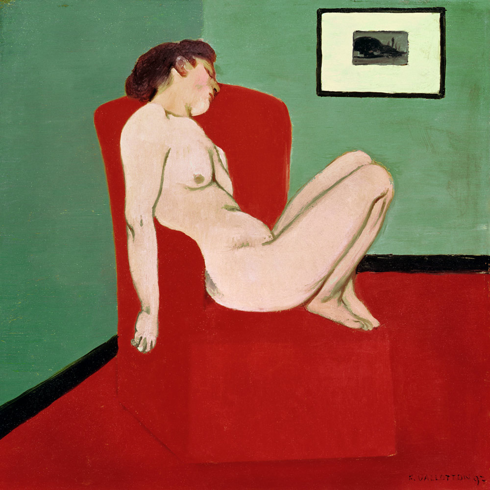 F.Vallotton / Nude woman on a chair de Felix Vallotton