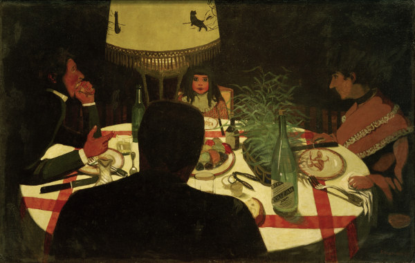 F.Vallotton, The Dinner, Lighting de Felix Vallotton