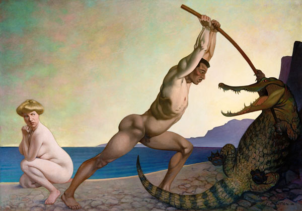 F.Valotton, Perseus den Drachen tötend de Felix Vallotton