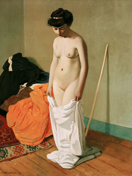 F.Vallotton / Standing Nude, Undressing de Felix Vallotton