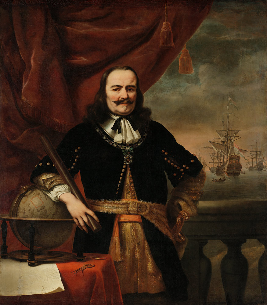 Michiel de Ruyter als Admiralsleutnant de Ferdinand Bol