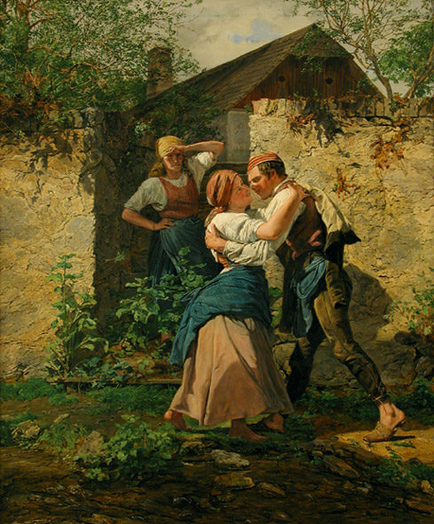 Peasant Lovers de Ferdinand Georg Waldmüller