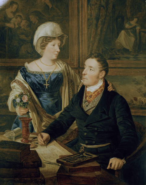 F.G.Waldmüller / Cartographer and wife de Ferdinand Georg Waldmüller
