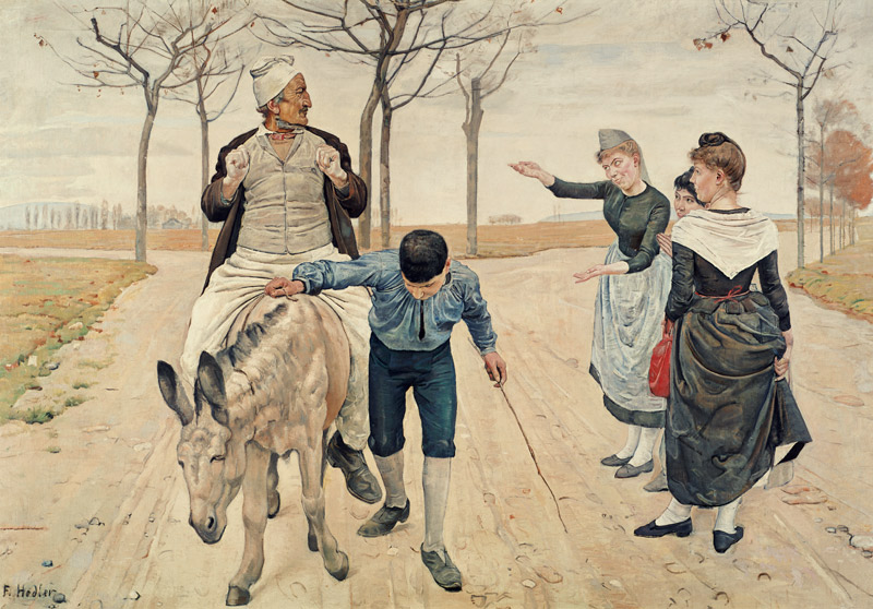 The Miller, his son and donkey de Ferdinand Hodler