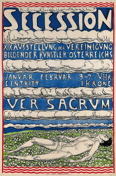Poster for the 19th exhibition of the Secession de Ferdinand Hodler