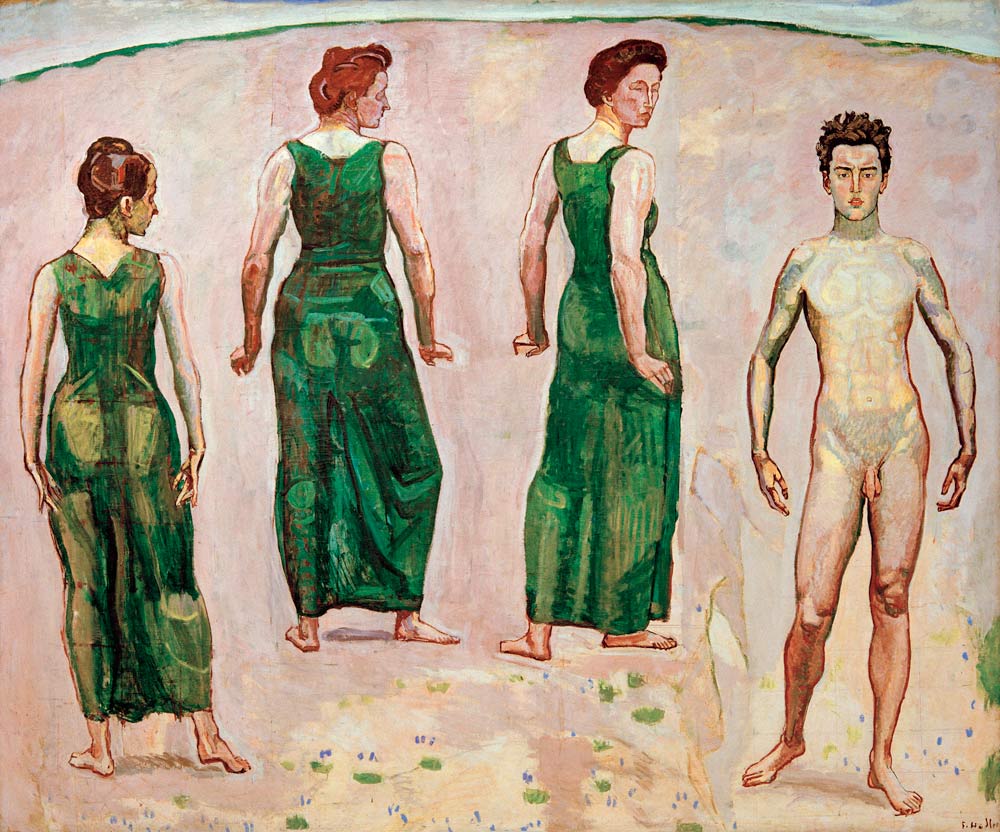 Youth Admired By Women de Ferdinand Hodler