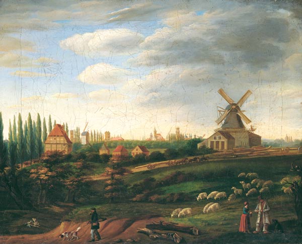 Ansicht der Stadt Münster von Südwesten de Ferdinand Hodler