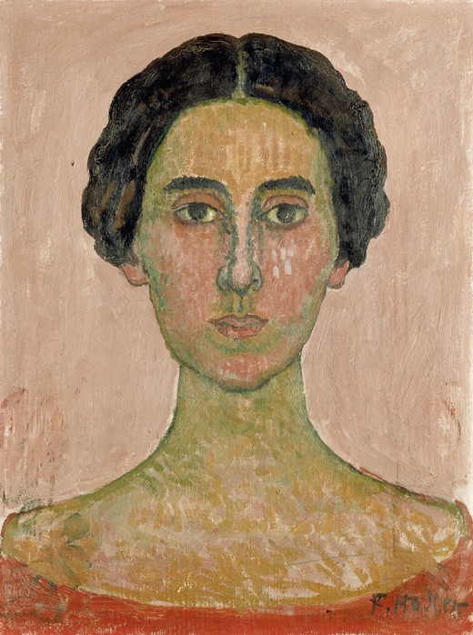 Portrait of Valentine Godé-Darel (Head of French woman) de Ferdinand Hodler
