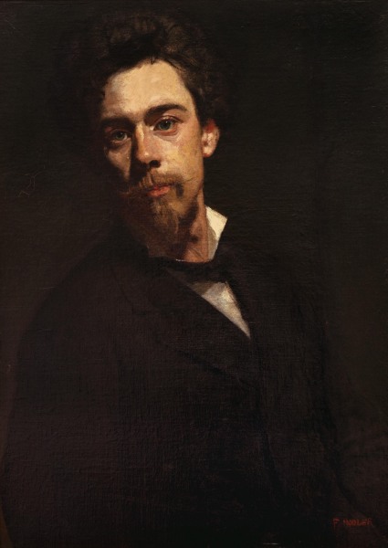 Self-portrait 1879 de Ferdinand Hodler