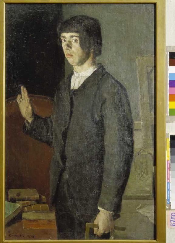The studying (self-portrait) de Ferdinand Hodler