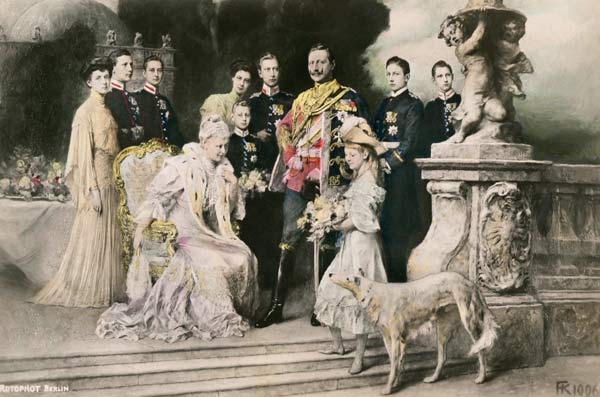 Gruppenbild der kaiserlichen Familie de Ferdinand Keller