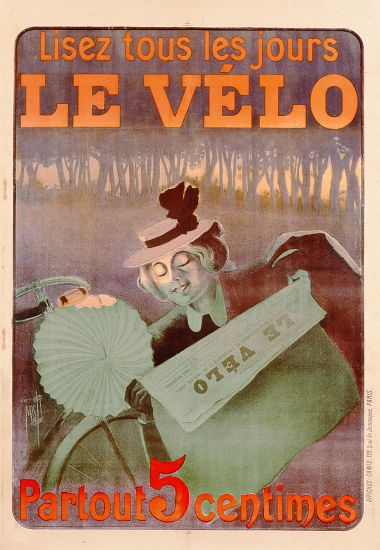 Advertisement for Le Velo, printed by Affiches Camis, Paris de Ferdinand Misti-Mifliez