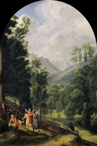 Berchtesgadener landscape. de Ferdinand Olivier