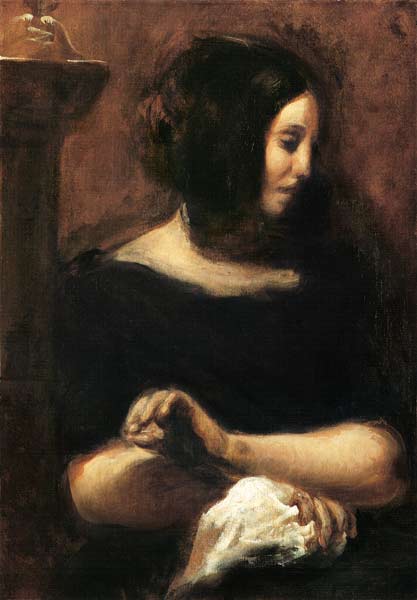 George Sand de Ferdinand Victor Eugène Delacroix