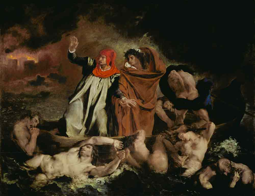 Dante y Virgilio en el infierno de Ferdinand Victor Eugène Delacroix