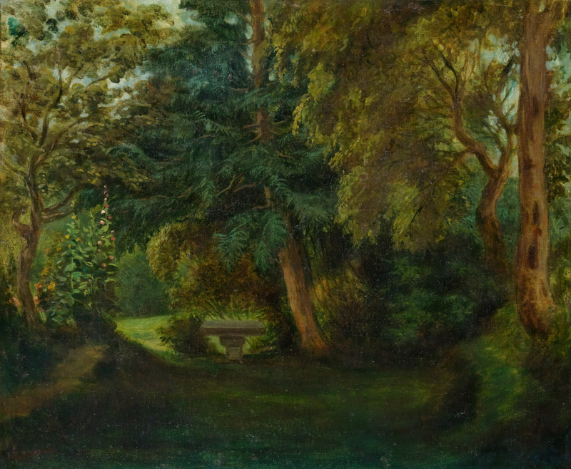 George Sand's Garden at Nohant de Ferdinand Victor Eugène Delacroix