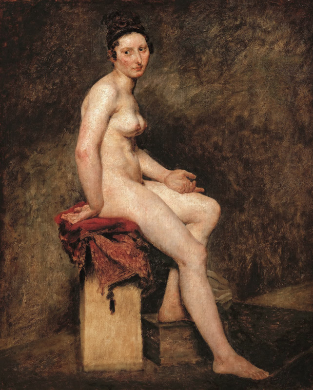 Mademoiselle Rose (Seated Nude) de Ferdinand Victor Eugène Delacroix