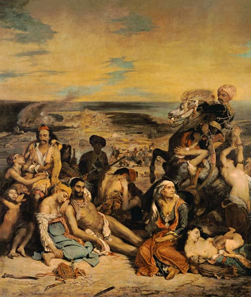 Massacre of Chios de Ferdinand Victor Eugène Delacroix