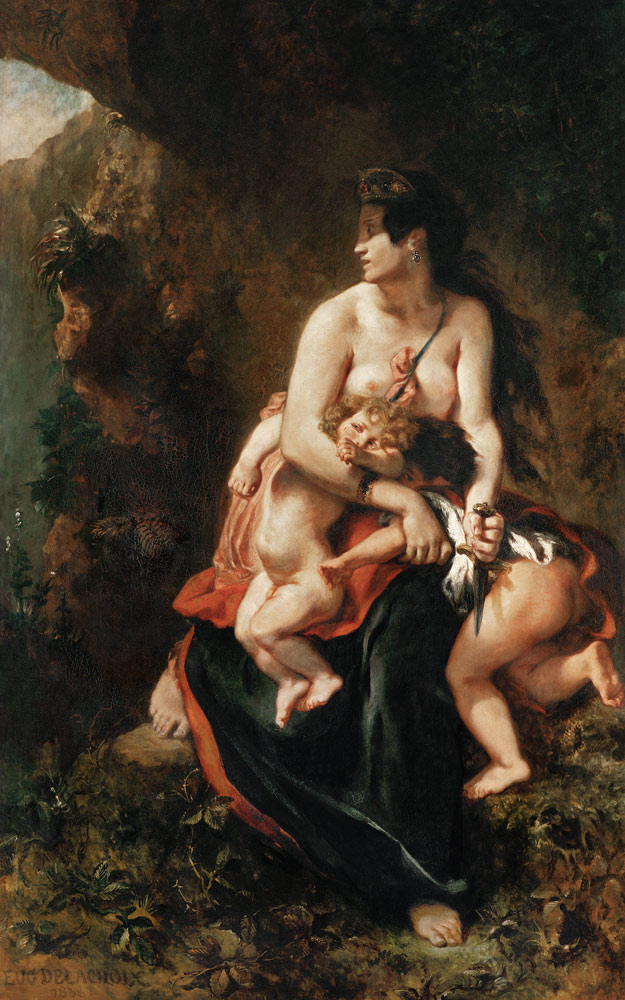 Medea (Médée furieuse) de Ferdinand Victor Eugène Delacroix