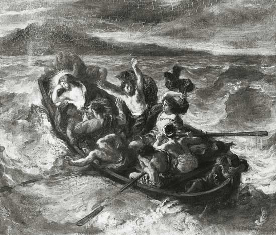Christ on the Sea of Galilee de Ferdinand Victor Eugène Delacroix