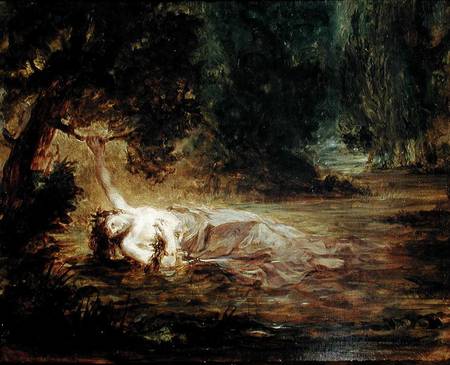 The Death of Ophelia de Ferdinand Victor Eugène Delacroix