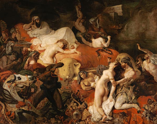La muerte de Sardanapal  de Ferdinand Victor Eugène Delacroix