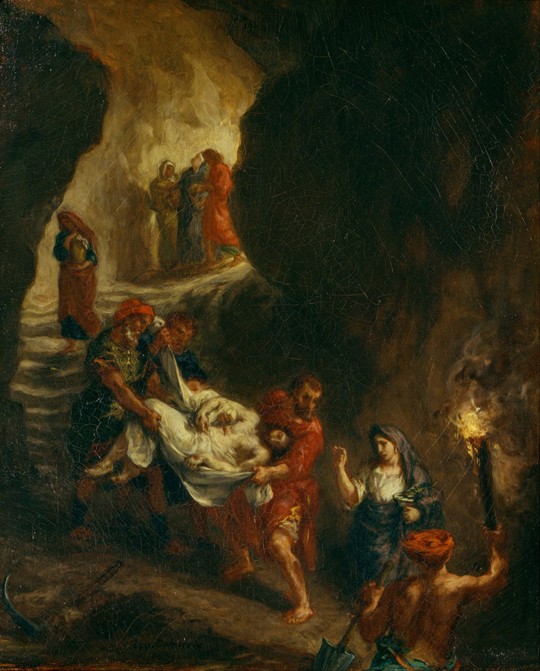 Christ Carried Down to the Tomb de Ferdinand Victor Eugène Delacroix
