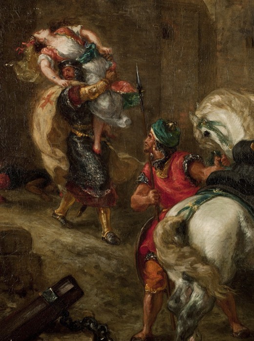 The Rape of Rebecca de Ferdinand Victor Eugène Delacroix