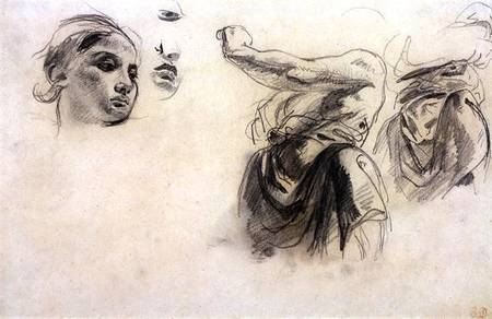 Figure studies de Ferdinand Victor Eugène Delacroix