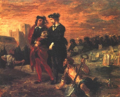 Hamlet and Horatio on the cemetery or Hamlet and t de Ferdinand Victor Eugène Delacroix