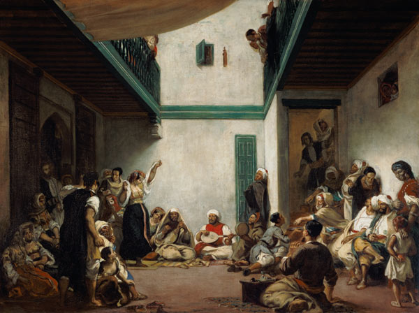 A Jewish wedding in Morocco de Ferdinand Victor Eugène Delacroix