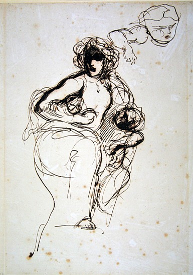Medea, before 1838 de Ferdinand Victor Eugène Delacroix