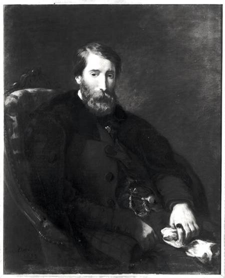 Portrait of Alfred Bruyas (1821-77) de Ferdinand Victor Eugène Delacroix