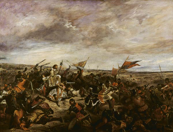 King John II 'the Good' (1319-64) of France at the Battle of Poitiers, 19th September 1356 de Ferdinand Victor Eugène Delacroix