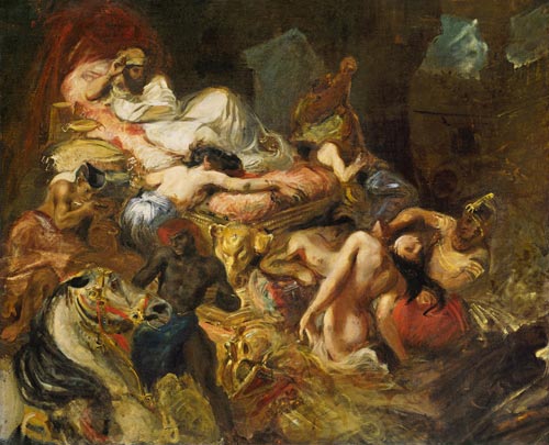 Study for The Death of Sardanapalus de Ferdinand Victor Eugène Delacroix