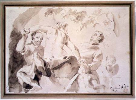 Study after Veronese's Allegory of Love de Ferdinand Victor Eugène Delacroix