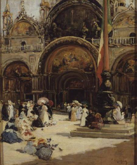 The Basilica of San Marco, Venice de Fernand Legout-Gerard