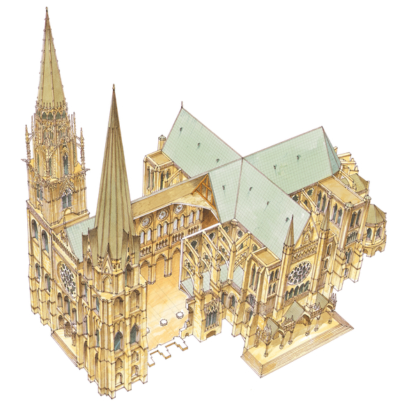 Chartres Cathedral. France de Fernando Aznar Cenamor
