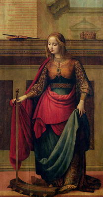 St. Catherine of Alexandria (oil on panel) de Fernando Yanez de Almedina