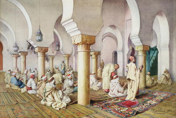 At Prayer in the Mosque, 1884 de Filipo or Frederico Bartolini