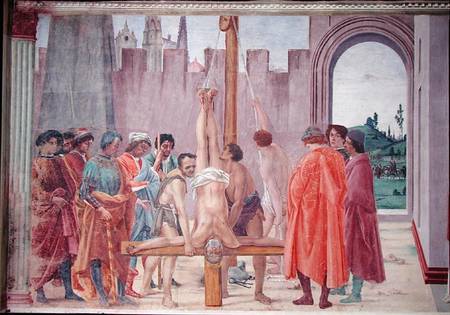 The Crucifixion of St. Peter de Filippino Lippi