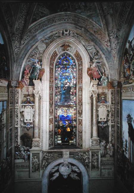 East wall of Strozzi Chapel (photo) de Filippino Lippi